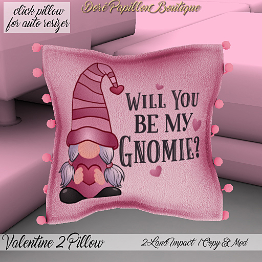 Second Life Marketplace DPB Valentine 2 Pillow Gnomes 5